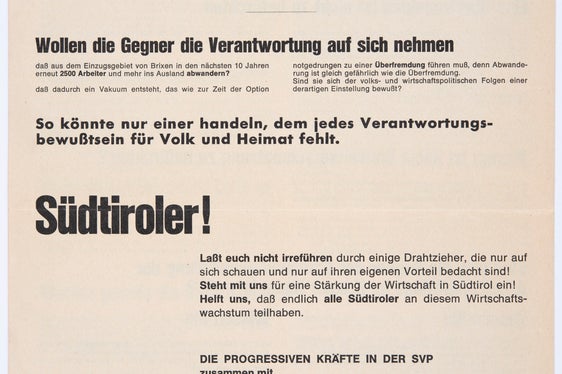 Nel 1969 il produttore tedesco di pneumatici “Continental” mostrò interesse per l’insediamento di una fabbrica a Bressanone. Contro questo progetto si stagliò una forte resistenza (raccolta Widmann, n. 57).