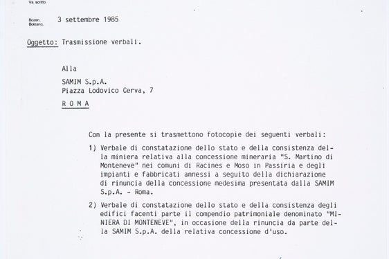 5a) 1985 nach der endgültigen Schließung des Schneebergs wurde eine Bestandsaufnahme der Betriebsanlage sowie der gesamten Infrastruktur gemacht. (Amt für industrielle Innovation, Nr. 80)