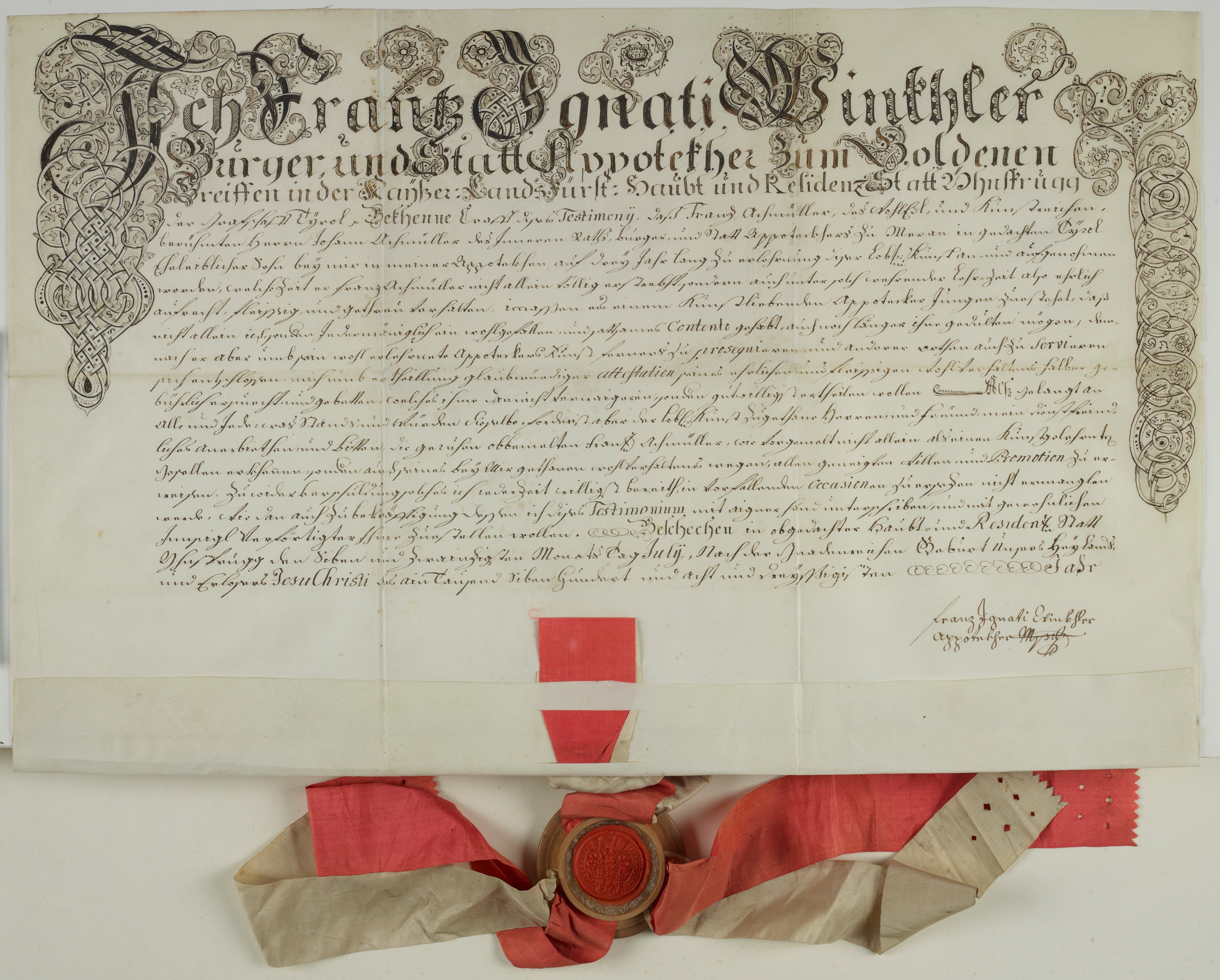 Archivio famiglia Haller, n. 25