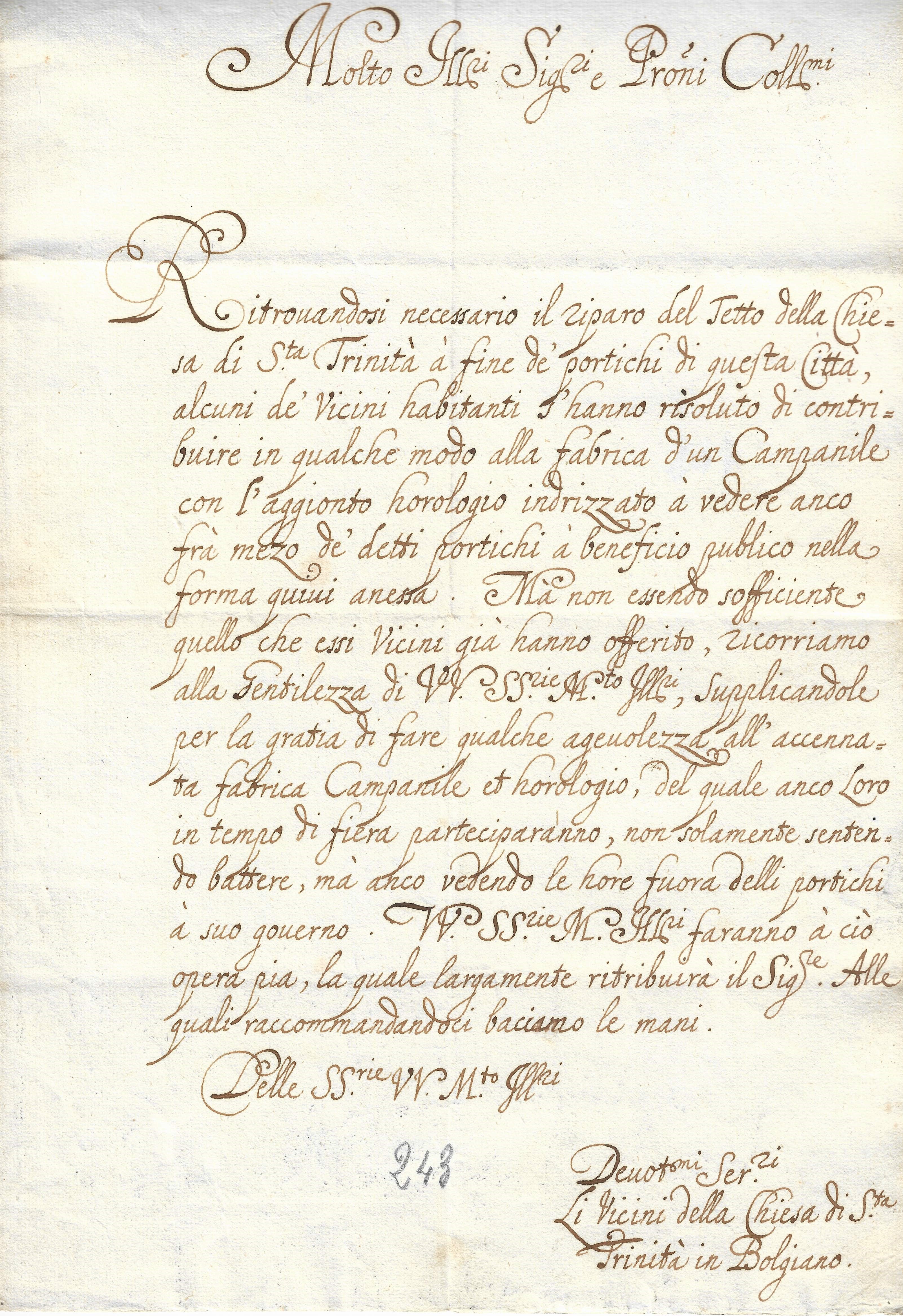 Archiv des Merkantilmagistrats Bozen, Nr. 3.24.1.