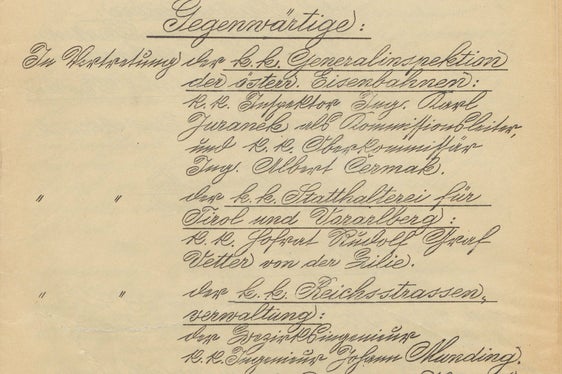 Ispezione tecnica della tramvia di Bolzano, via Parco-Hotel Stiegl, Archivio Provinciale di Bolzano, Archivio dell'Azienda Elettrica Consorziale, Pos. XX.13