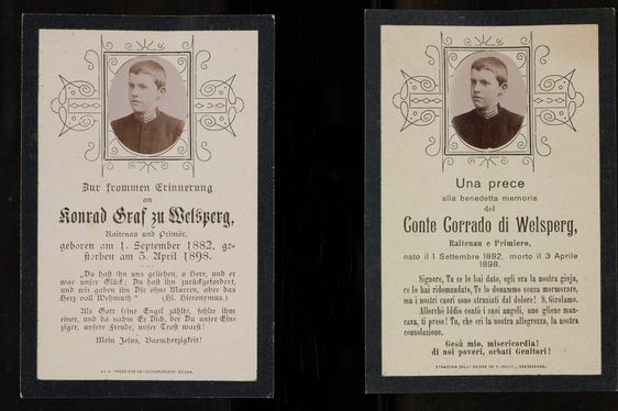 Sterbebild des Konrad von Welsperg