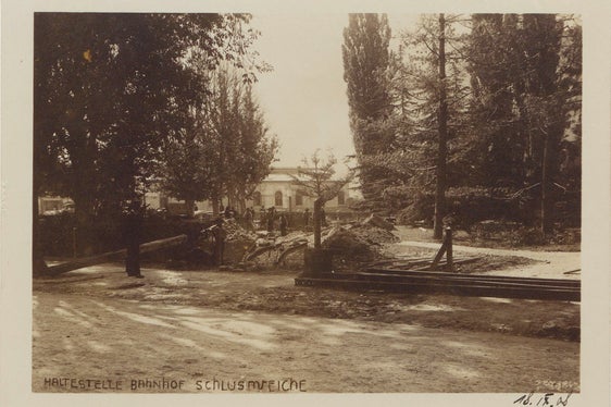 Haltestelle Bahnhof: Schlussweiche, Südtiroler Landesarchiv, Archiv der Etschwerke, Pos. XVI.3.2.6