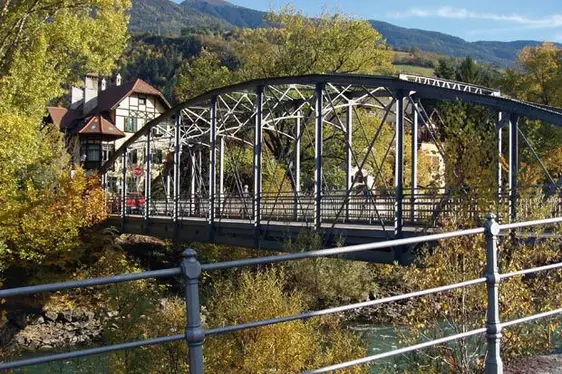 Widmannbrücke in Brixen, Ansicht
