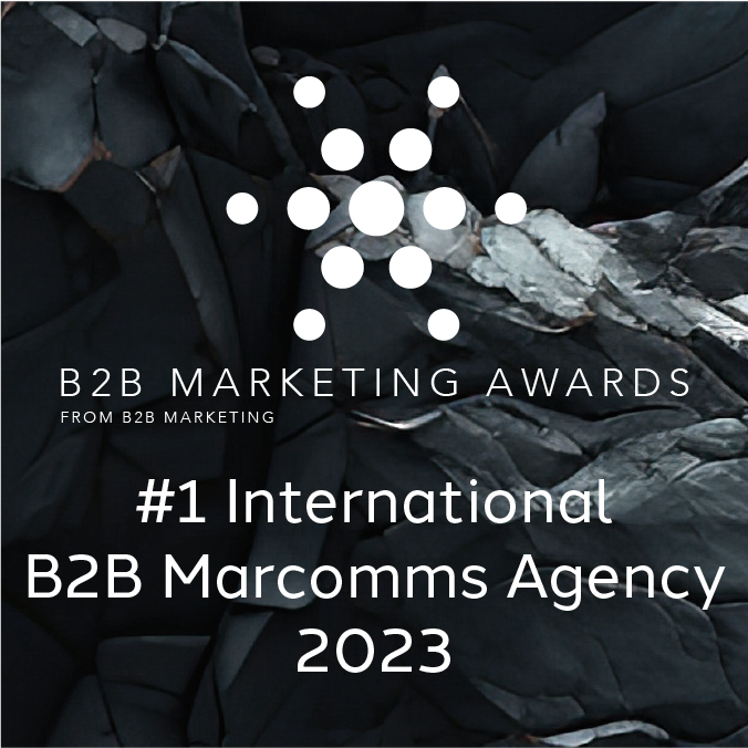 B2B marketing awards	#1 International B2B Marcomms Agency 2023