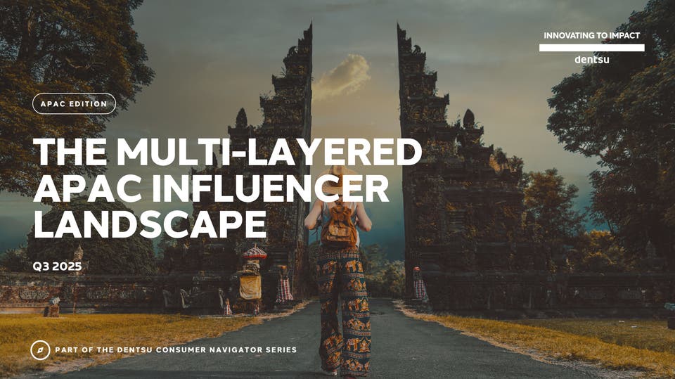 Dentsu APAC 2025 Q3 Consumer Mindset - Influencer Landscape report