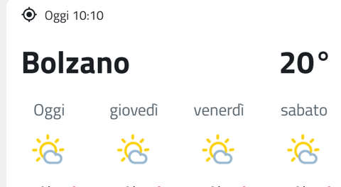 Previsioni meteo. Previsioni meteo.