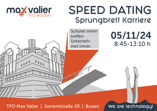 Fiera aziendale "Speed Dating. Sprungbrett Karriere" Fiera aziendale "Speed Dating. Sprungbrett Karriere"