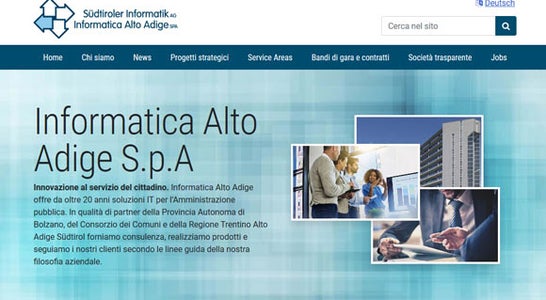 Homepage del nuovo sito Siag Homepage del nuovo sito Siag