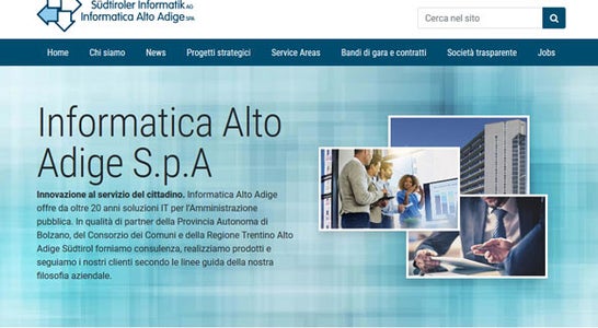 Homepage del nuovo sito Siag Homepage del nuovo sito Siag