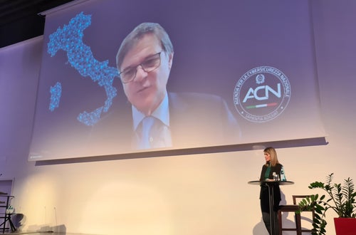 Gianluca Galasso, Direktor des Dienstes “Operazioni”/CSIRT" der Agentur für Cybersicherheit, zugeschaltet. Foto: Siag, 2022 Gianluca Galasso, Direktor des Dienstes “Operazioni”/CSIRT" der Agentur für Cybersicherheit, zugeschaltet. Foto: Siag, 2022