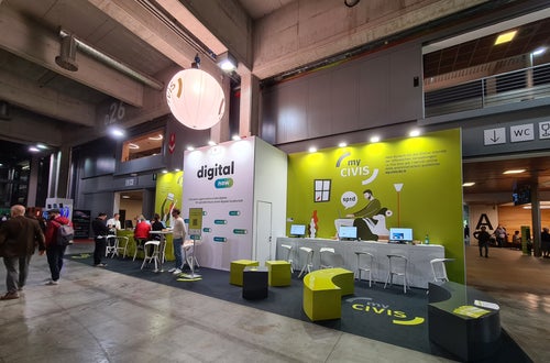 Lo stand di CIVIS/myCIVIS Lo stand di CIVIS/myCIVIS