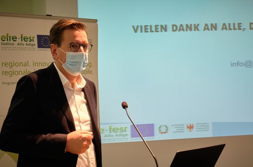 Durante la presentazione: Richard Mittermair, SIAG (Foto: Oliver Oppitz) Durante la presentazione: Richard Mittermair, SIAG (Foto: Oliver Oppitz)