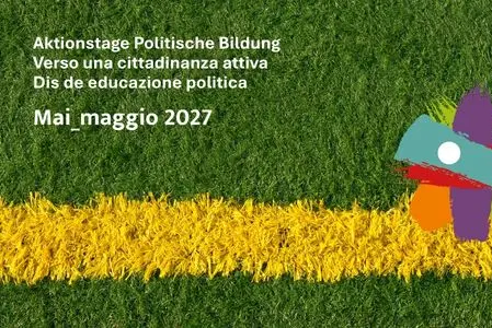 Im kommenden Jahr finden die Aktionstage politische Bildung zum Thema Spielräume statt. Wer vom 2. bis 9. Mai 2027 Veranstaltungen zu diesem Thema organisieren wird, kann sich im Amt für Weiterbildung und Sprachen melden. (Grafik: Amt für Weiterbildung und Sprachen)
