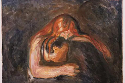 Edvard Munch, Vampir, 1917, Foto: Archiv Museum Würth