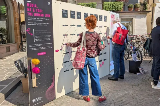 Interaktive Austellung Media, me & you: The human link (Kornplatz 27.04.2026 BS)