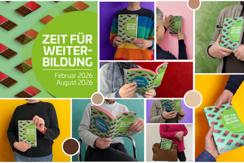 Die neue Broschüre Zeit für Weiterbildung (Februar–August 2026), bietet einen umfassenden Überblick über das vielfältige Weiterbildungsangebot im Land und lädt dazu ein, Horizonte zu erweitern und neugierig zu bleiben. Von Sprachen über Kultur bis KI – Bildung wird zum Schlüssel für Wandel und Miteinander. (Foto: Amt für Weiterbildung und Sprachen)