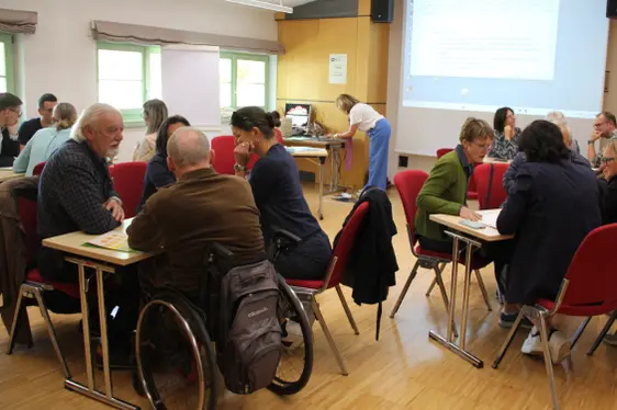 Workshop mit Irene Cennamo (Foto: LPA/Amt für Weiterbildung und Sprachen)