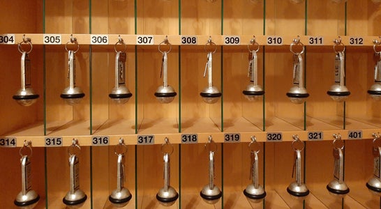 Schlüsselkasten mit Zimmerschlüssel Schlüsselkasten mit Zimmerschlüssel