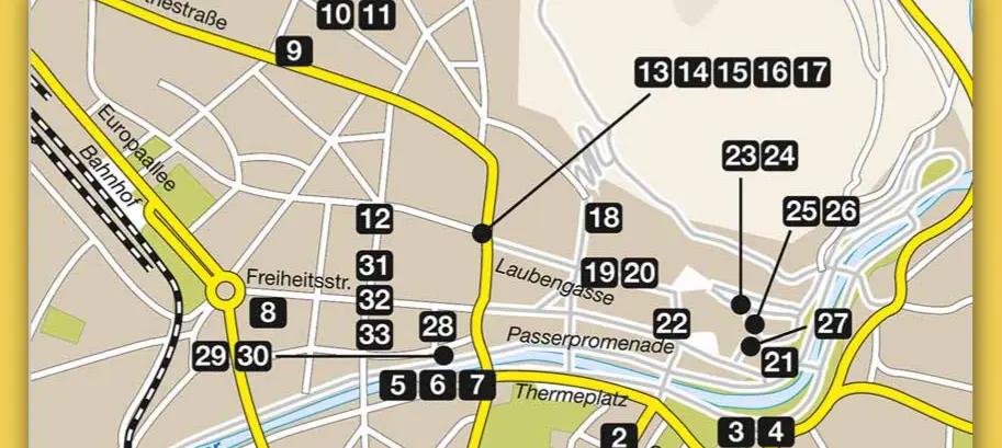 Stolpersteine in Meran. DOLOMITEN Infografik: M. Lemanski Stolpersteine in Meran. DOLOMITEN Infografik: M. Lemanski