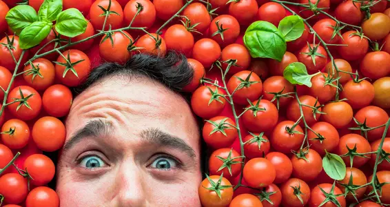 Wasserreiche Lebensmittel wie Tomaten sind besonders gesund an heißen Tagen (Foto: 123rf, das Foto darf nur in Zusammenhang mit dieser Presseaussendung verwendet werden)