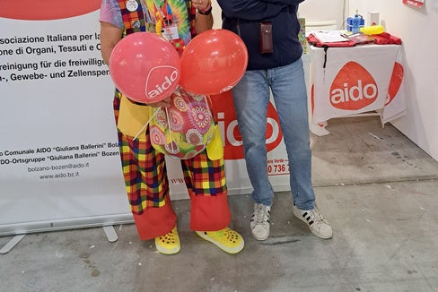 Gianfranco Maffei bei einer Veranstaltung der AIDO (Italienische Vereinigung der Organspender)