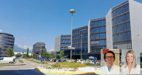 Il Primario Dott. Michael Zöbl e la Primaria Dott.ssa Micòl Cont (foto Asdaa/privata)