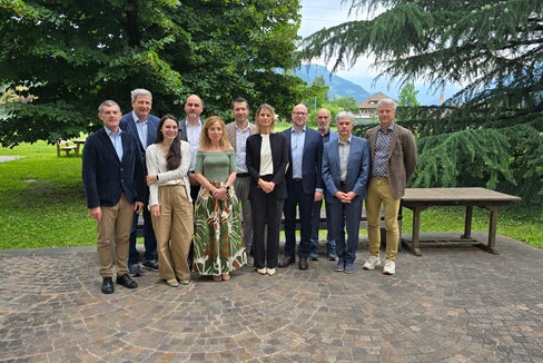 v.l.n.r. Ivo Kompatscher, Josef Widmann, Maria Alessandra Calegari, Michael Mian, Lisa Salvatore, Gilbert Spizzo, Maria Antonietta Gambacorta, Martin Maffei, Guido Bocchio, Antonio Frena, Guido Schumacher
