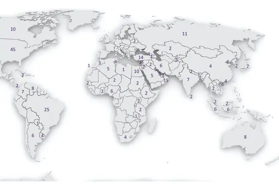Abbildung 7: Anzahl Veröffentlichungen mit Kollaborationspartnern, nicht EU-Raum. (Bild: 123rf)