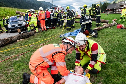 Vorbereitung auf Olympia 2026: Großübung in Antholz (Foto: Ivo Corrà)