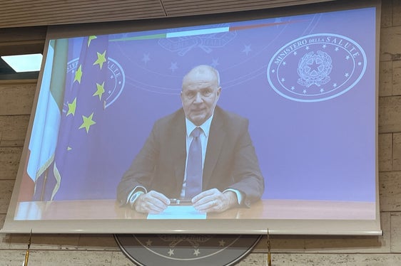 Gesundheitsminister Orazio Schillaci wurde live dazugeschaltet