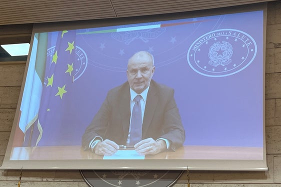 Gesundheitsminister Orazio Schillaci wurde live dazugeschaltet
