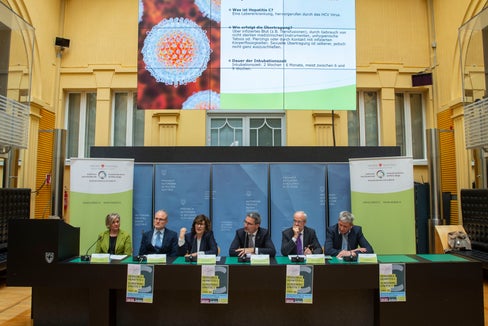 Die Pressekonferenz zur Vorstellung des Hepatitis-C-Vorsorge