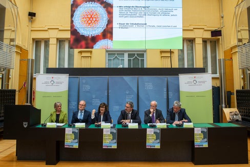 Die Pressekonferenz zur Vorstellung des Hepatitis-C-Vorsorge