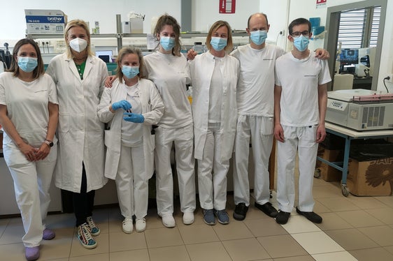 Das Team des Labors für Mikrobiologie und Virologie in Bozen