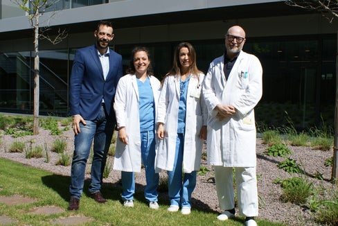 Von links: Luca Armanaschi, Maria Pichler, Nadia Bonometti und Primar Klaus Eisendle