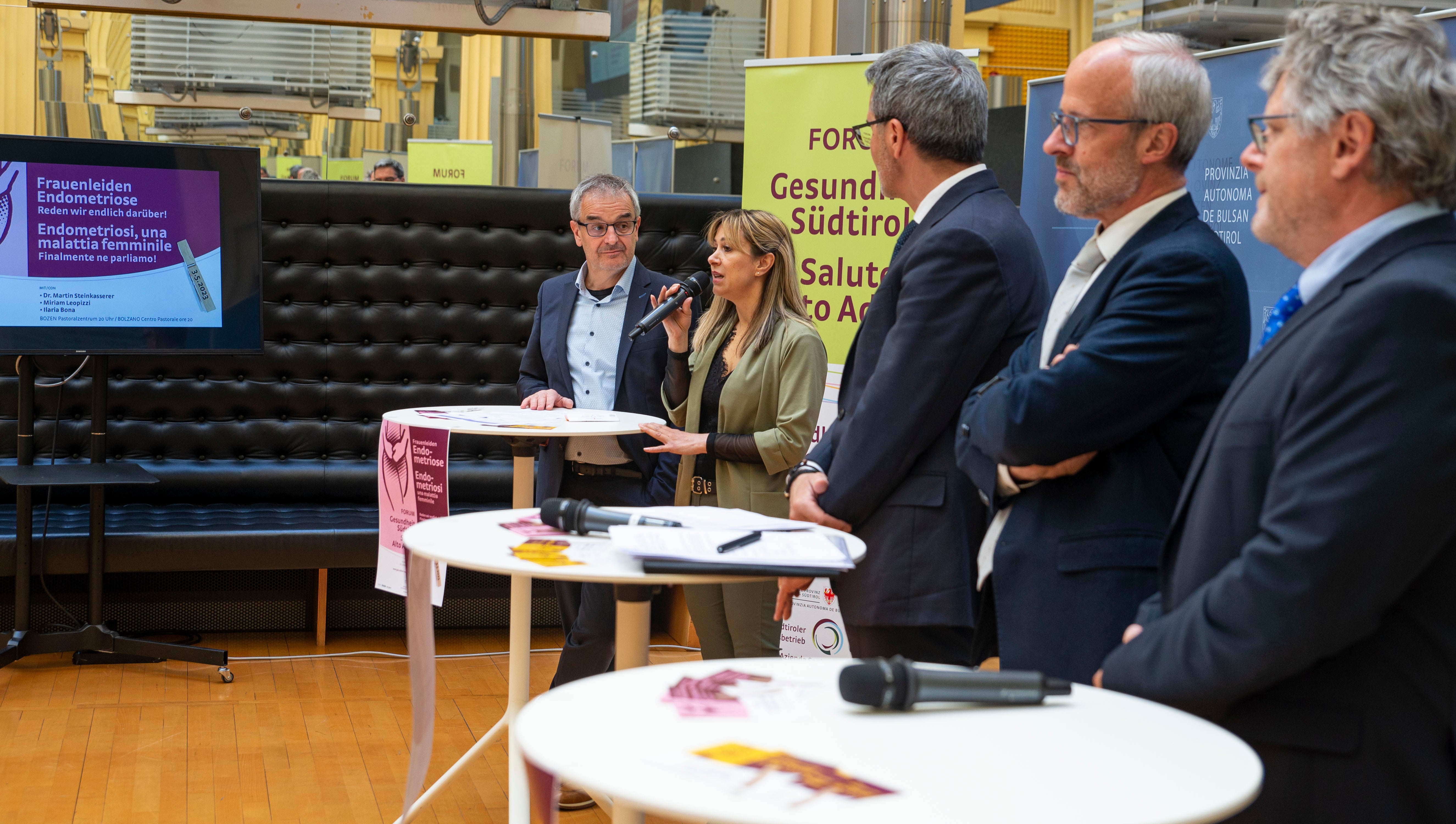 Miriam Leopizzi parla dell'associazione Endometriosi Noi con Voi. Foto: LPA: Fabio Brucculeri
