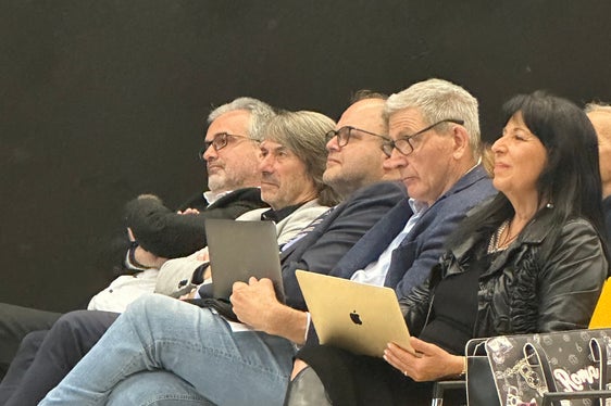 Von links Michael Mayr, Hubert Messner, Christian Kofler, Josef Widmann, Isabella Mastrobuono