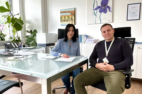 Stefania Bertolami mit Elias Rossi (Foto: privat)