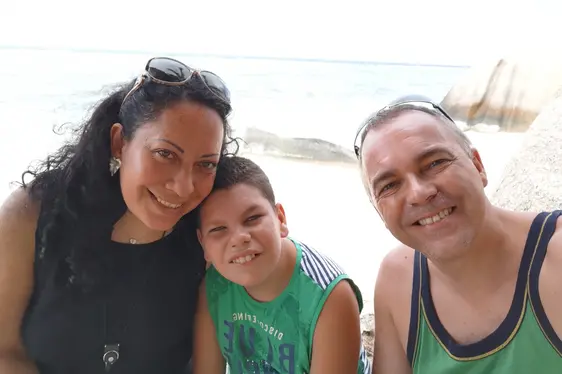 Keanu mit seinen Eltern