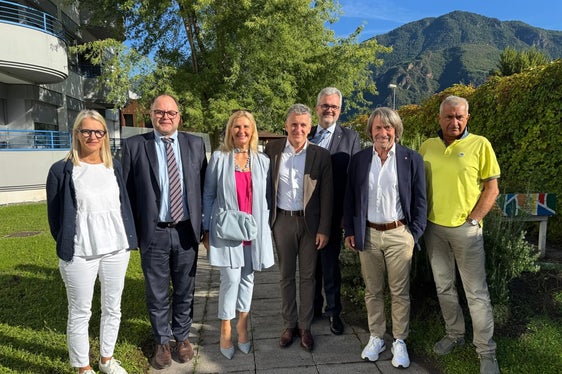 v.l.n.r.: Francesca Lubian, Christian Kofler, Alessia Toniatti, Marco Maffeis (KCS), Michael Mayr, Hubert Messner und Umberto Tait