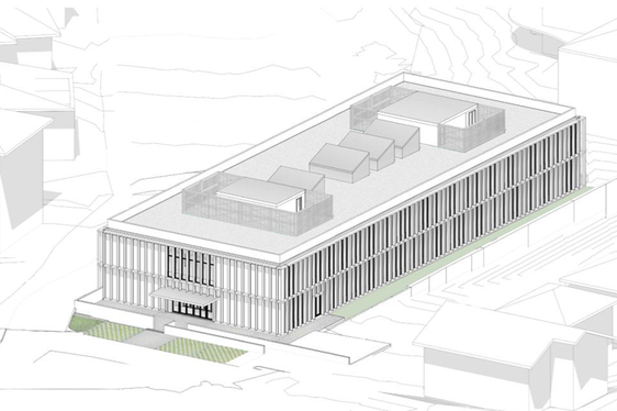 Das neue Gemeinschaftshaus in Leifers mit ambulanten und sprengelbasierten Gesundheits und Sozialdiensten.