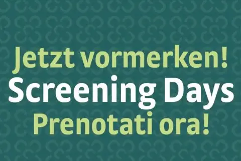 Jetzt vormerken! Screening Days.