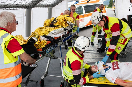 Vorbereitung auf Olympia 2026: Großübung in Antholz (Foto: Ivo Corrà)