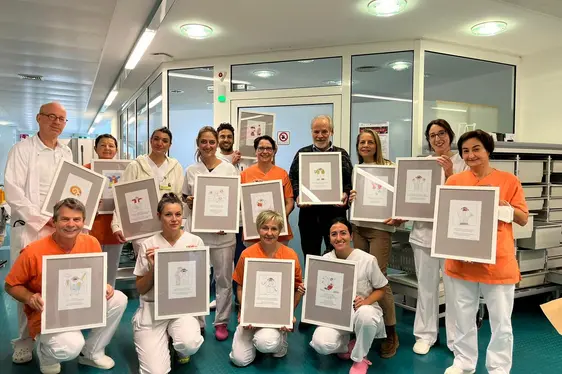 Ein Dankeschön an die Abteilung: mit spitzer Feder gezeichnete Karikaturen von Peppi Tischler