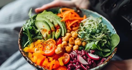 Gesunder und nachhaltiger Tagesteller