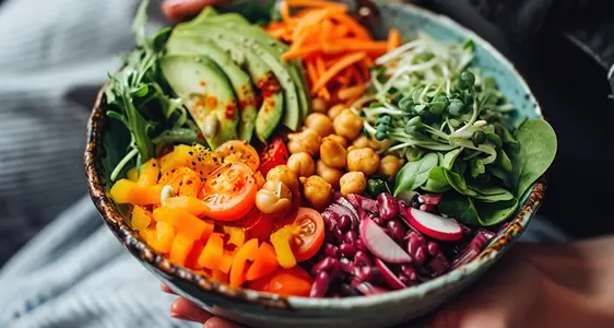 Gesunder und nachhaltiger Tagesteller