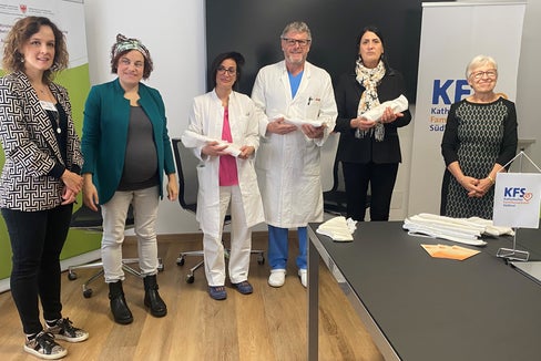 Elisa Berger, Silvia Di Panfilo, Caroline Klotz, Martin Steinkasserer, Irene Pechlaner und Angelika Mitterrutzner