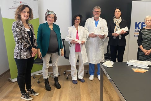 Elisa Berger, Silvia Di Panfilo, Caroline Klotz, Martin Steinkasserer, Irene Pechlaner und Angelika Mitterrutzner