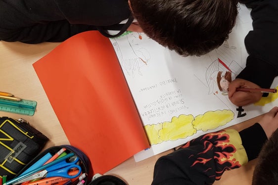 Beim Erstellen der Zeichnungen